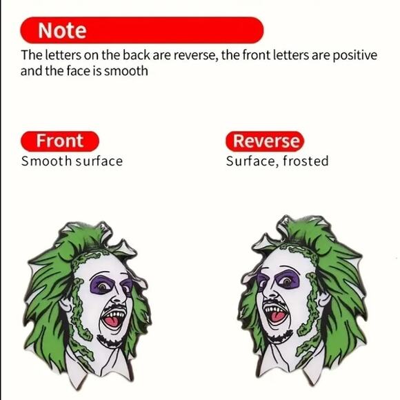 🌻3 For $15🌻 Beetlejuice Beetlejuice Acrylic Hook & Dangle Earrings - Picture 4 of 4